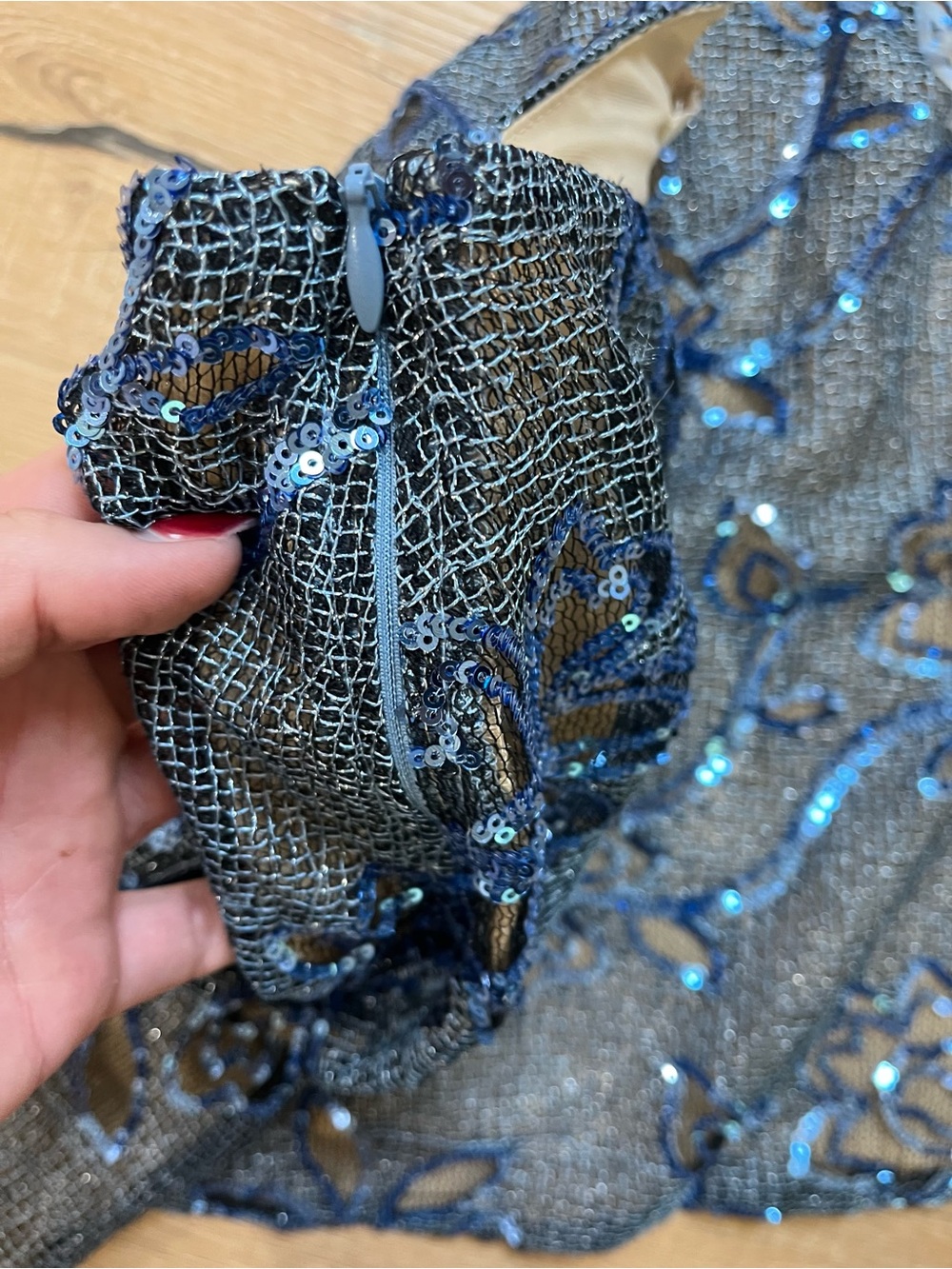 NWT Meshki Sequin Side Split Mini Skirt & Top. Both size XXL - Picture 9 of 10